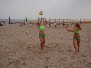 Kim en Puck in actie op het open NK  in Hoek van Holland