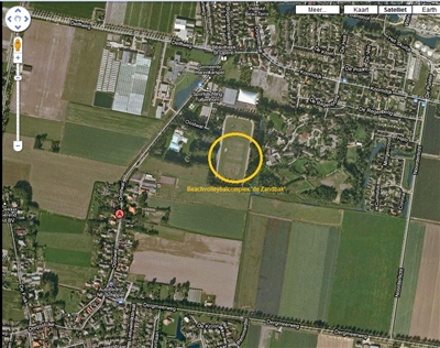 Locatie beachvolley de Zandbak, Oostwal 29, 1749 XK Warmenhuizen