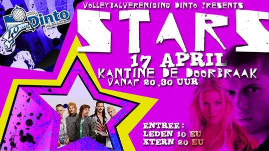 Dinto eindfeest, zaterdag 17 april, kantine de Doorbraak