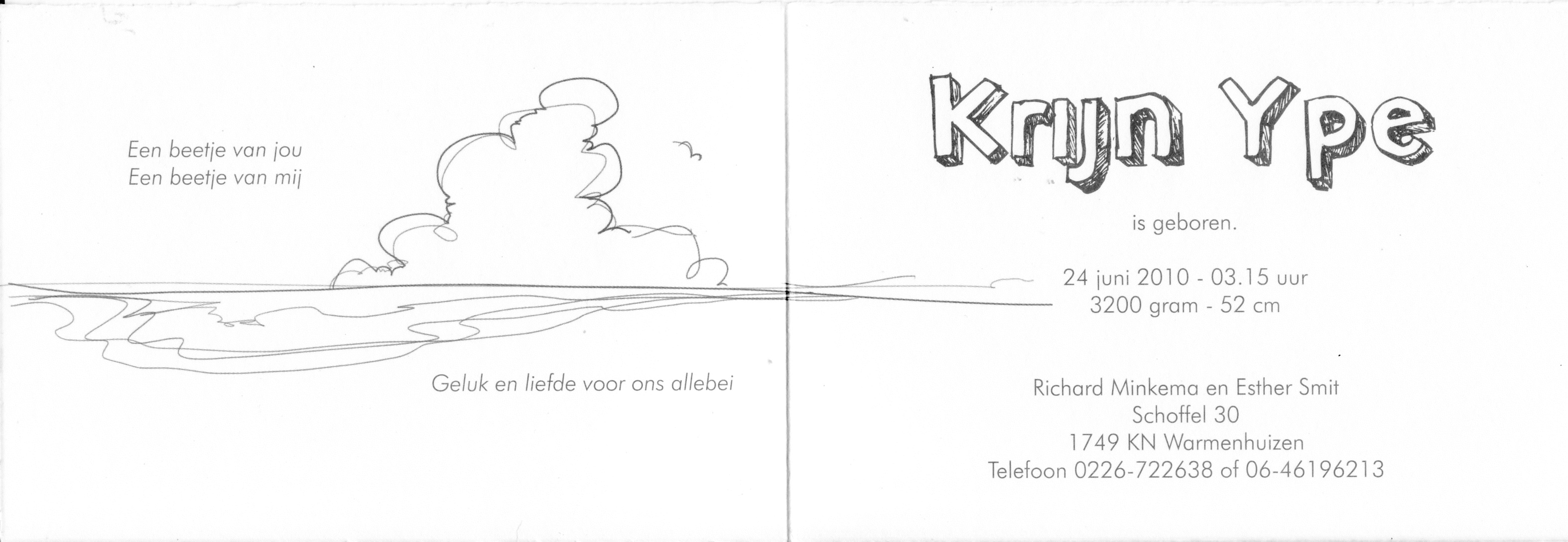 Zoon voor Esther en Richard